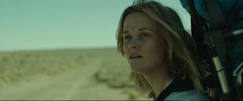 Movie still from “Wild” (2014), directed by Jean-Marc Vallée – Close Up shot, Low angle