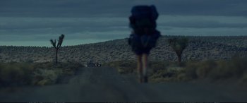 Movie still from “Wild” (2014), directed by Jean-Marc Vallée – Extreme Wide shot, Low angle