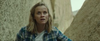 Movie still from “Wild” (2014), directed by Jean-Marc Vallée – Close Up shot, Low angle