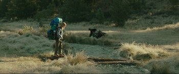 Movie still from “Wild” (2014), directed by Jean-Marc Vallée – Wide shot, Low angle