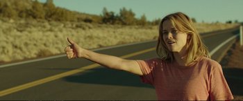 Movie still from “Wild” (2014), directed by Jean-Marc Vallée – Medium shot, Over the shoulder angle