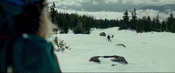 Movie still from “Wild” (2014), directed by Jean-Marc Vallée – Extreme Wide shot, Over the shoulder angle