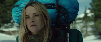 Movie still from “Wild” (2014), directed by Jean-Marc Vallée – Close Up shot, Low angle