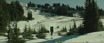 Movie still from “Wild” (2014), directed by Jean-Marc Vallée – Extreme Wide shot, High angle