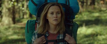 Movie still from “Wild” (2014), directed by Jean-Marc Vallée – Close Up shot, Over the shoulder angle