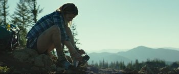 Movie still from “Wild” (2014), directed by Jean-Marc Vallée – Wide shot, Low angle
