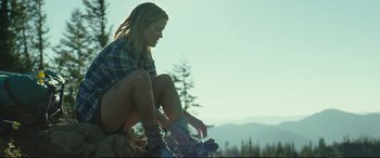 Movie still from “Wild” (2014), directed by Jean-Marc Vallée – Wide shot, Low angle