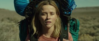 Movie still from “Wild” (2014), directed by Jean-Marc Vallée – Close Up shot, Low angle