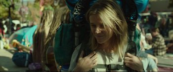 Movie still from “Wild” (2014), directed by Jean-Marc Vallée – Close Up shot, Over the shoulder angle