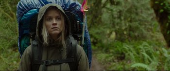 Movie still from “Wild” (2014), directed by Jean-Marc Vallée – Medium shot, Low angle