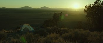 Movie still from “Wild” (2014), directed by Jean-Marc Vallée – Extreme Wide shot, Low angle