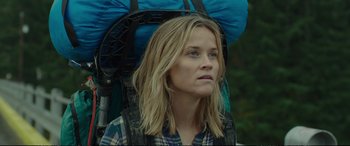 Movie still from “Wild” (2014), directed by Jean-Marc Vallée – Close Up shot, Over the shoulder angle