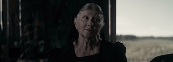 Movie still from “Women Talking” (2022), directed by Sarah Polley – Close Up shot, Over the shoulder angle