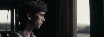 Movie still from “Women Talking” (2022), directed by Sarah Polley – Close Up shot, Over the shoulder angle