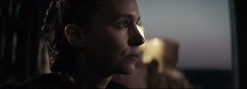 Movie still from “Women Talking” (2022), directed by Sarah Polley – Close Up shot, Over the shoulder angle
