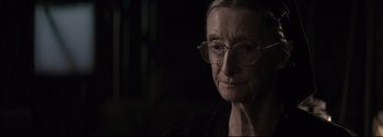 Movie still from “Women Talking” (2022), directed by Sarah Polley – Close Up shot, Over the shoulder angle