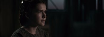 Movie still from “Women Talking” (2022), directed by Sarah Polley – Close Up shot, Over the shoulder angle