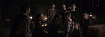 Movie still from “Women Talking” (2022), directed by Sarah Polley – Medium shot, Over the shoulder angle