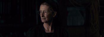 Movie still from “Women Talking” (2022), directed by Sarah Polley – Close Up shot, Over the shoulder angle