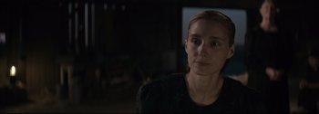 Movie still from “Women Talking” (2022), directed by Sarah Polley – Close Up shot, Over the shoulder angle