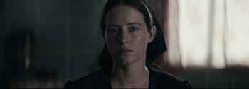 Movie still from “Women Talking” (2022), directed by Sarah Polley – Close Up shot, Low angle