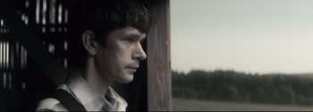 Movie still from “Women Talking” (2022), directed by Sarah Polley – Close Up shot, Over the shoulder angle
