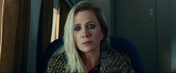 Movie still from “Wonder Woman 1984” (2020), directed by Patty Jenkins – A person with long hair; Close Up shot, High angle