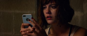 Movie still from “10 Cloverfield Lane” (2016), directed by Dan Trachtenberg – Close Up shot, Overhead angle