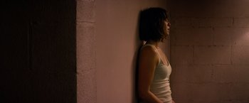 Movie still from “10 Cloverfield Lane” (2016), directed by Dan Trachtenberg – Medium shot, Over the shoulder angle