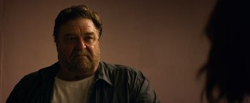 Movie still from “10 Cloverfield Lane” (2016), directed by Dan Trachtenberg – Close Up shot, Low angle