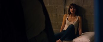Movie still from “10 Cloverfield Lane” (2016), directed by Dan Trachtenberg – Medium shot, High angle