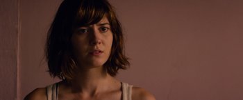 Movie still from “10 Cloverfield Lane” (2016), directed by Dan Trachtenberg – Close Up shot, Over the shoulder angle
