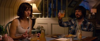 Movie still from “10 Cloverfield Lane” (2016), directed by Dan Trachtenberg – Medium shot, Over the shoulder angle