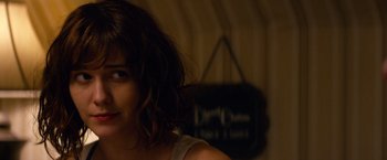 Movie still from “10 Cloverfield Lane” (2016), directed by Dan Trachtenberg – Close Up shot, Over the shoulder angle
