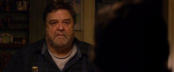 Movie still from “10 Cloverfield Lane” (2016), directed by Dan Trachtenberg – Close Up shot, Over the shoulder angle