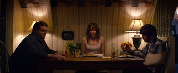 Movie still from “10 Cloverfield Lane” (2016), directed by Dan Trachtenberg – Wide shot, High angle