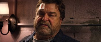 Movie still from “10 Cloverfield Lane” (2016), directed by Dan Trachtenberg – Close Up shot, Low angle