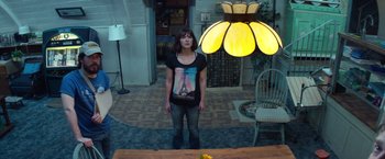 Movie still from “10 Cloverfield Lane” (2016), directed by Dan Trachtenberg – Wide shot, High angle