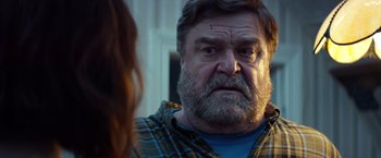 Movie still from “10 Cloverfield Lane” (2016), directed by Dan Trachtenberg – Close Up shot, Over the shoulder angle