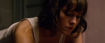 Movie still from “10 Cloverfield Lane” (2016), directed by Dan Trachtenberg – Close Up shot, Low angle
