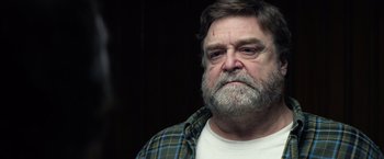 Movie still from “10 Cloverfield Lane” (2016), directed by Dan Trachtenberg – Close Up shot, Low angle