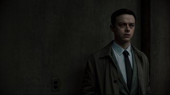 Movie still from “A Cure for Wellness” (2016), directed by Gore Verbinski – Medium shot, Low angle