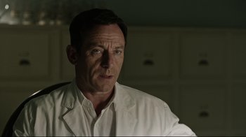 Movie still from “A Cure for Wellness” (2016), directed by Gore Verbinski – Close Up shot, Over the shoulder angle