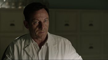 Movie still from “A Cure for Wellness” (2016), directed by Gore Verbinski – Close Up shot, Over the shoulder angle