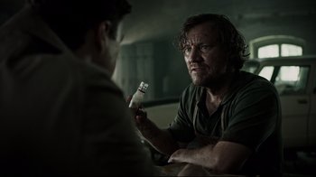 Movie still from “A Cure for Wellness” (2016), directed by Gore Verbinski – Close Up shot, Over the shoulder angle