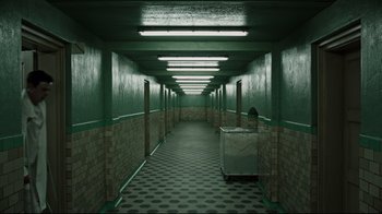 Movie still from “A Cure for Wellness” (2016), directed by Gore Verbinski – Extreme Wide shot, High angle