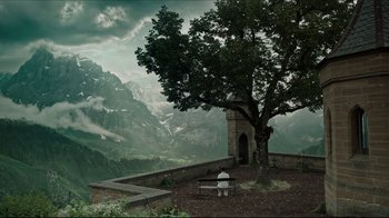 Movie still from “A Cure for Wellness” (2016), directed by Gore Verbinski – Extreme Wide shot, High angle