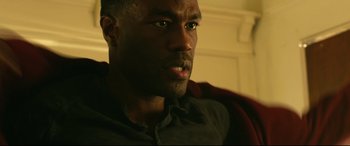 Movie still from “Ambulance” (2022), directed by Michael Bay – Close Up shot, Over the shoulder angle