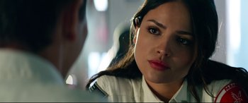 Movie still from “Ambulance” (2022), directed by Michael Bay – Close Up shot, Over the shoulder angle