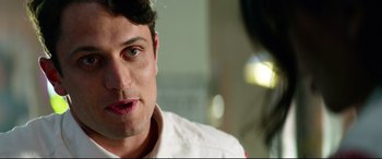 Movie still from “Ambulance” (2022), directed by Michael Bay – Close Up shot, Over the shoulder angle